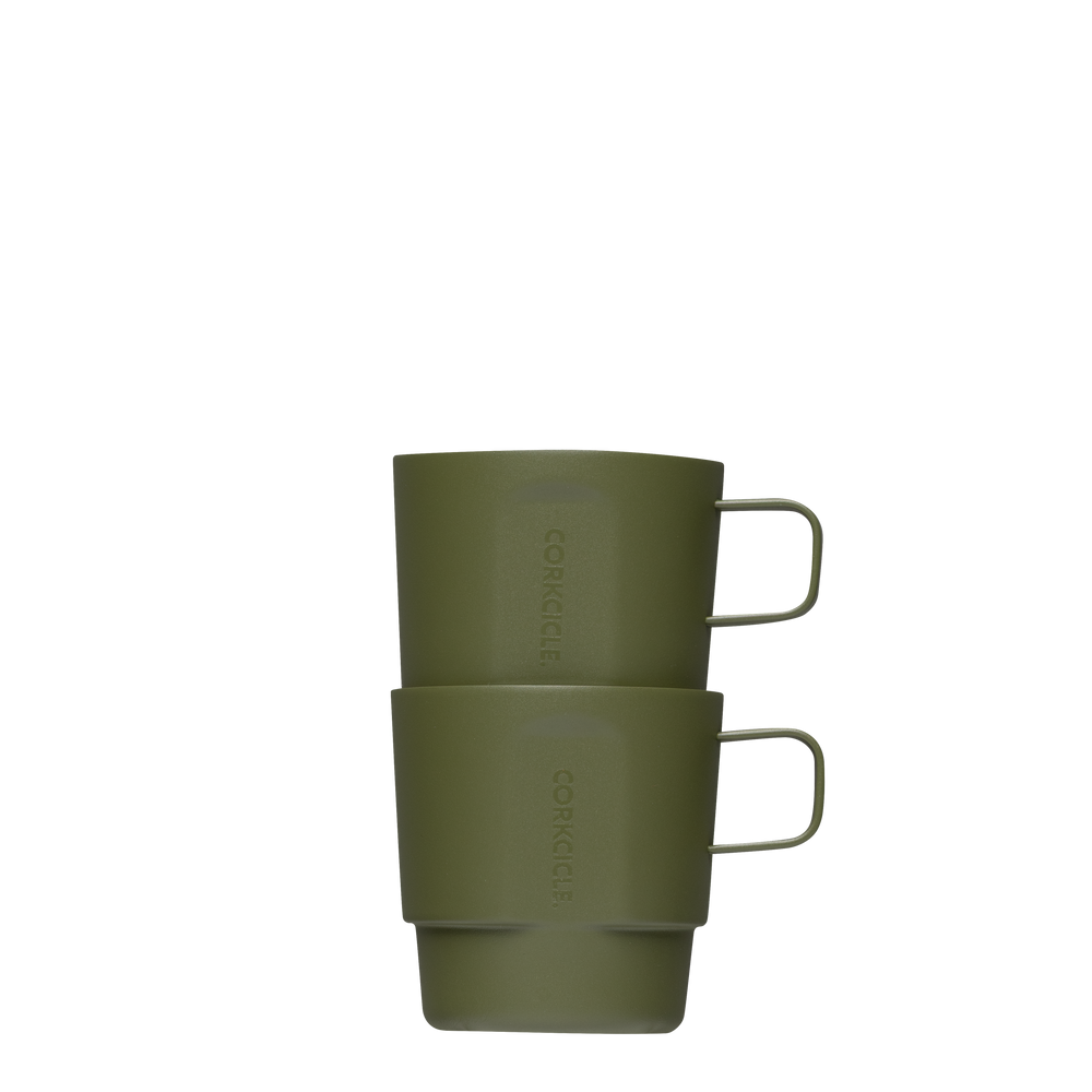 Cafe Stacker Set (2) - Soft Daily Pick Carry - 6oz / Olive